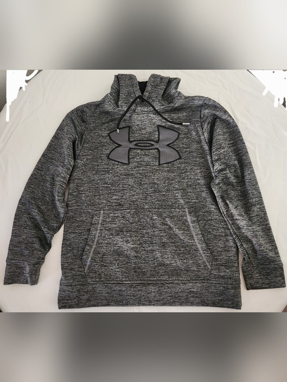 UNDER ARMOUR PULL OVER LLOOSE MEN'S HOODIE COLOR GRAY SIZE SMALL